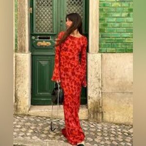 Realisation Par Red Maxi Dress